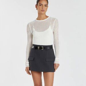 DISSH JOVIE OFF WHITE LONG SLEEVE TOP